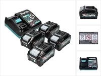 Makita Power Source Kit 40 V max. mit 4x BL 4040 Akku 4,0 Ah XGT ( 4x 191B26-6 ) + DC