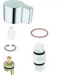 Grohe Costa Umstellset f&uuml;r Zweigriff-Mehrzweckbatterie chrom - 48006000 - Silber