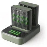 GP Battery M452D 2x4-Port+ Dockingstation Akku-Schnellladeger&auml;t inkl. Akkus -