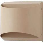 Lindby LED-Au&szlig;enwandleuchte Lenore, beige, Metall, 13,5cm - Beige