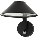 Lindby LED-Wandlampe Capelo, schwarz, Metall, Sensor, &Oslash;20cm - Schwarz