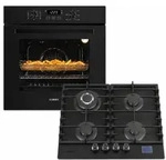 KB ELEMENTS Herdset Autark Gaskochfeld 60 cm 4 Brenner + Einbaubackofen 60 cm,...