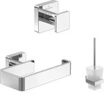 Villeroy & Boch Elements Striking Badaccessoire-Set, 3-in-1, Handtuchhaken,