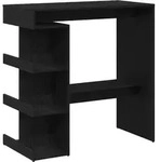 vidaXL Bartisch 100 x 48 x 101,5 cm Holzwerkstoff Schwarz Eichen-Optik - Schwarz