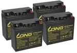 APC RBC11 kompatibler Ersatzakku - 4x Kung Long WP18-12SHR 12V 18Ah M5 VdS