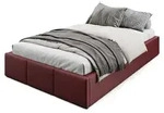 Muralo POLSTERBETT 120x200 cm Doppelbett ohne Kopfteil mit Bettkasten und