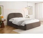 Polsterbett 180 x 200 cm mit Bettkasten & Metall-Lattenrost &ndash; Modernes Doppelbett