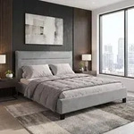 Beautysofa Polsterbett 160x200 cm MANE Doppelbett mit Lattenrost & MEDIRO ERGO+ H2