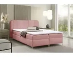 Boxspringbett Schlafzimmerbett AVERY PREMIUM 140x220cm Stoff Magic Velvet Rosa - Rosa