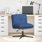 vidaXL B&uuml;rostuhl Drehbar Blau Stoff - Blau