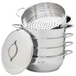 Mantowarka Dampfkocher 24 cm 6 Tlg Dampfgarer Edelstahl Induktion