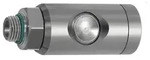 Riegler Druckknopf-Sicherheitskupplung NW 7,4, drehbar, ES, G 1/2 AG