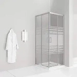 i-flair Schiebet&uuml;r Duschkabine 75x100x180 cm aus teilsatiniertem 6 mm