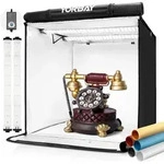 Yorbay Fotostudio Set 52 x 52 x 52cm CRI 95+ LED-Fotobox Lichtbox Lichtw&uuml;rfel...