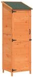 vidaXL Gartenschuppen Braun 59,5 x 56 x 176,5 cm Massivholz aus Fichte
