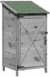 vidaXL Gartenschuppen Grau 59,5 x 56 x 113,5 cm Massivholz aus Fichte