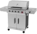 Gasgrill 19kW, 4+1 Brenner, Edelstahl 70x45x55cm