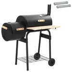 vidaXL Outdoor Grill 104 x 58 x 114 cm Stahl Schwarz - Schwarz