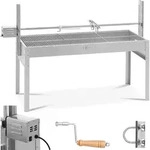 Holzkohlegrill mit elektrischem Drehspie&szlig; zum Braten eines Schweins 13 W 40 kg...