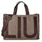 LIU-JO 2F6037 T0300 TOTE CHECK Brown - Braun