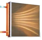 VEVOR 16" x 16"/40,6 x 40,6 cm W&auml;rmetauscher Wasser zu Luft 3-Reihen 3/8"/1 cm