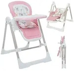 Baby Vivo 3in1 Kinderhochstuhl / Babywippe h&ouml;henverstellbar f&uuml;r Kinder - Lulu...