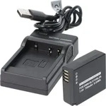 Akku und Ladeger&auml;t Powerset kompatibel f&uuml;r Panasonic DMW-BLG10, DMW-BLE9,...