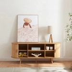 Sideboard 'Nordkapp' mit 2 T&uuml;ren 140 x 40 x 56 cm Holz Bambus - Naturbelassen