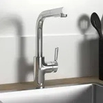 Ideal Standard Ceralife K&uuml;chenarmatur 11,4 x 26 x 33 cm, Ausladung 22 cm - Silber
