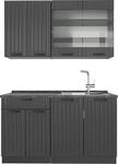 Singlek&uuml;che Vicco Fame-Line Dunkelgrau 140 cm ohne Arbeitsplatte, Model 57253