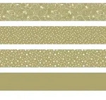 Heyda 204875535 Faltstreifen-Set f&uuml;r Fr&ouml;belsterne 1 x 30 cm, 1,5 x 45 cm gold -