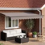 vidaXL Elektrisches Markisenrahmen Anthrazit 2,5 x 2 m Aluminium