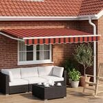 vidaXL Manuelle Gelenkarmmarkise mit LEDs 3 x 2,5 m