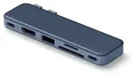 SATECHI 6-in-2 USB-C Snap-Hub f&uuml;r MacBook Neo, Indigo | 45-W-PD, HDMI 4K@60 Hz,
