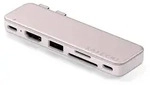 SATECHI 6-in-2 USB-C Snap-Hub f&uuml;r MacBook Neo, Rosa | 45-W-PD, HDMI 4K@60 Hz,