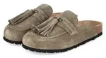 Tamaris Damen Clogs Gr&uuml;n Rauleder Gr&ouml;&szlig;e: 36 - Gr&uuml;n - 36