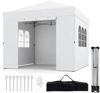 COSTWAY Pavillon 3 x 3 m, Faltpavillon Gartenpavillon mit abnehmbaren...
