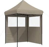 vidaXL Partyzelt 200 x 200 x 306 cm Taupe Oxford-Stoff