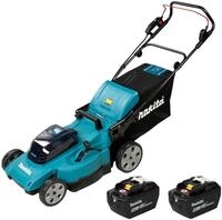 Makita DLM 480 Z Akku Rasenm&auml;her 36 V ( 2x 18 V ) 48 cm 62 l + 2x Akku 9,0 Ah...