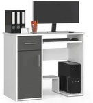 Schreibtisch 90cm mit Tastaturauszug 1 Schublade 1 T&uuml;r Computertisch...