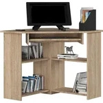 Eckschreibtisch 80x80 cm Computertisch mit Tastaturauszug Eckl&ouml;sung Matt 74 cm...