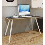 VCM Schreibtisch Computertisch B&uuml;rotisch Skandanivischer Retro Look Salia 138x80 cm