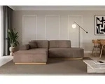 ALTDECOR Ecksofa in L-Form IREA-L1-v2 232x165x80 cm Braun Corner Sofa Eckcouch Couch