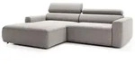 Selsey Fando - Ecksofa mit Schlaffunktion, L-Form, 4-Sitzer, Flechtstoff Greige, 252