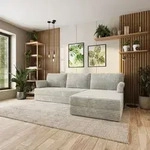Masseno Ecksofa ANKO mit Metallgestell, Modulares Schlafsofa aus Schaumstoff,