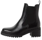 Tamaris Damen Schlupfstiefel mit Absatz 36 - Schwarz - 36