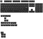 Glorious GPBT Basics Keycaps, ANSI Layout (US), PBT, Dye-Sub - Schwarz