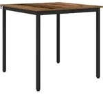 vidaXL Esstische 80 x 80 x 75 cm Holzwerkstoff Eichenholz Quadratisch - Braun