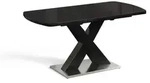 Esstisch Vicco Chinto Schwarz 120-160 x 80 cm ausziehbar, Model 51272 - Schwarz