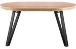 Esstisch K&uuml;chentisch Galaxy 100-168x100x76cm Eiche Artisan / schwarz...